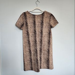 She & Sky, velvety soft, leopard, shift dress, small, NWOT